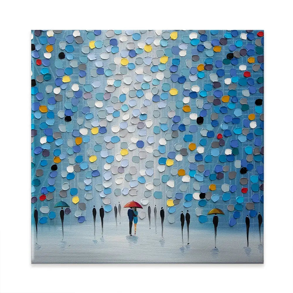 Blue Heaven Square Canvas Print Blue Heaven Square Canvas Print wall art product Ekaterina Ermilkina