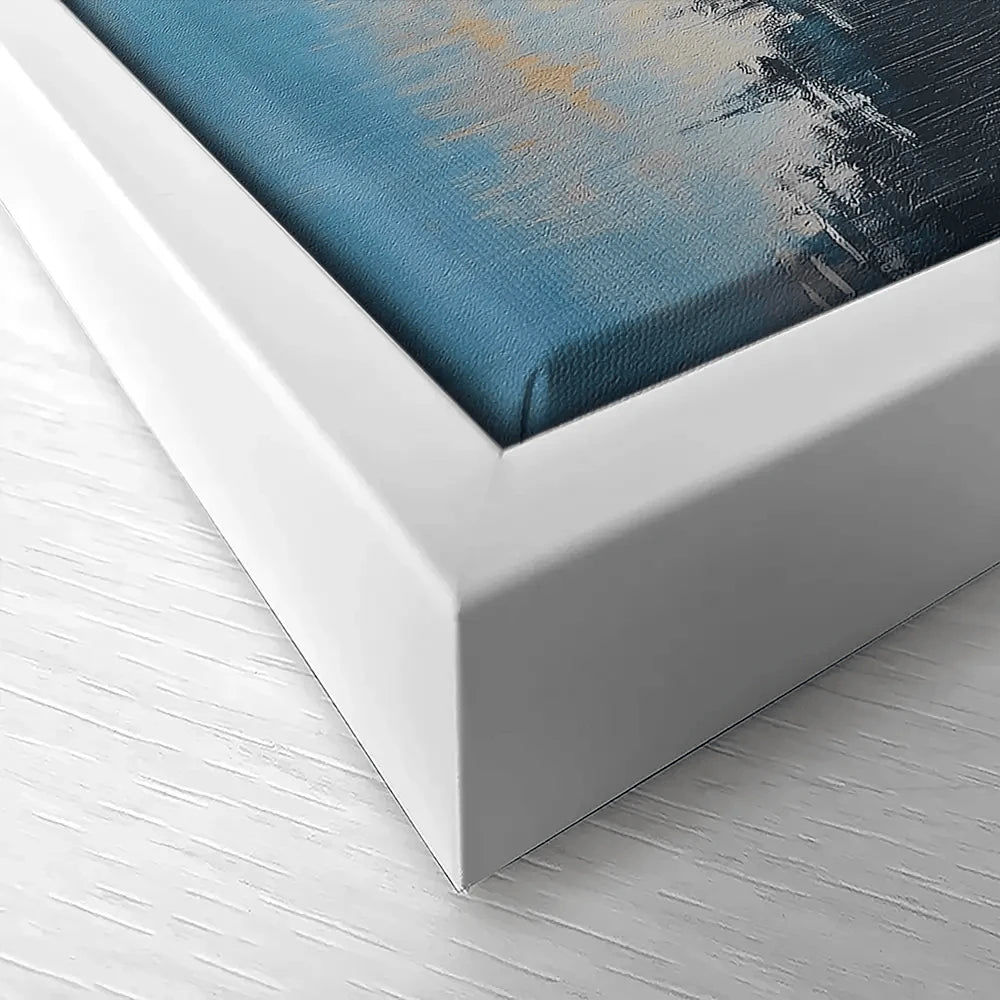 Blue Lake Morning Sunrise Canvas Print Blue Lake Morning Sunrise Canvas Print wall art product Gina Kelly - Independent
