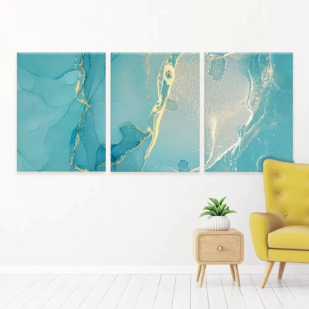 Blue Marble Trio Canvas Print Blue Marble Trio Canvas Print wall art product djero.adlibeshe yahoo.com / Shutterstock