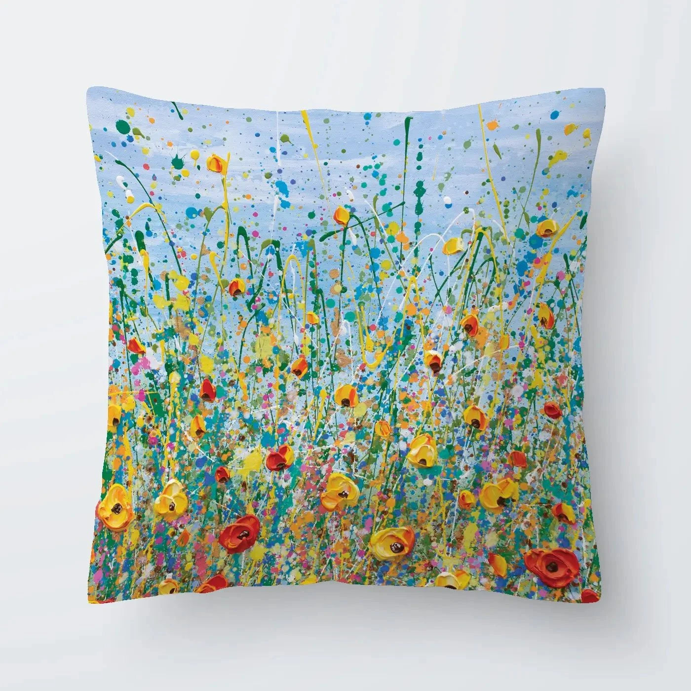 Blue Meadow Cushion Blue Meadow Cushion wall art product Olga Tkachyk