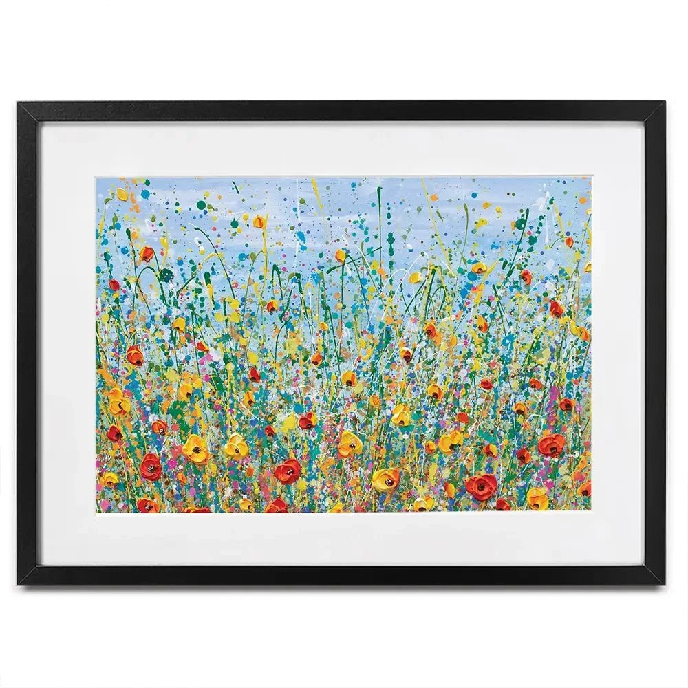 Blue Meadow Framed Art Print Blue Meadow Framed Art Print wall art product Olga Tkachyk