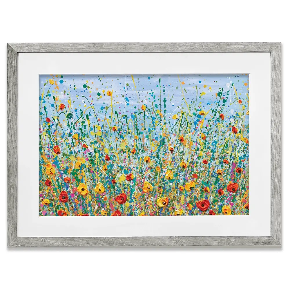 Blue Meadow Framed Art Print Blue Meadow Framed Art Print wall art product Olga Tkachyk