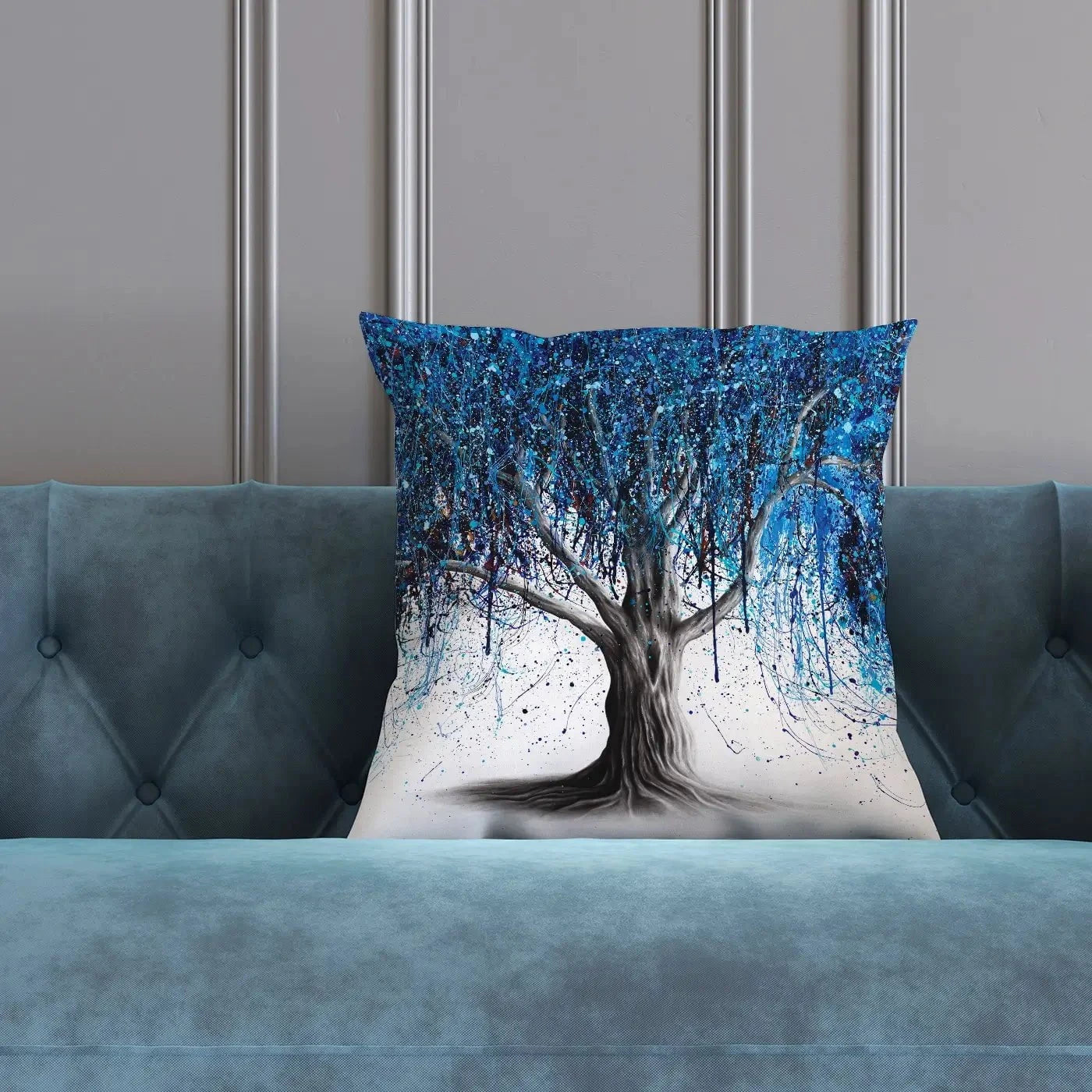 Blue Midnight Tree Cushion Blue Midnight Tree Cushion wall art product Ashvin Harrison