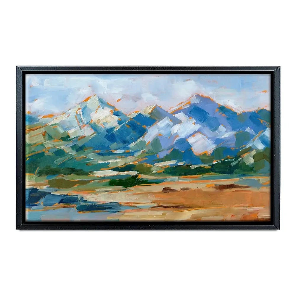 Blue Mountain Peaks Canvas Print Blue Mountain Peaks Canvas Print wall art product Ethan Harper