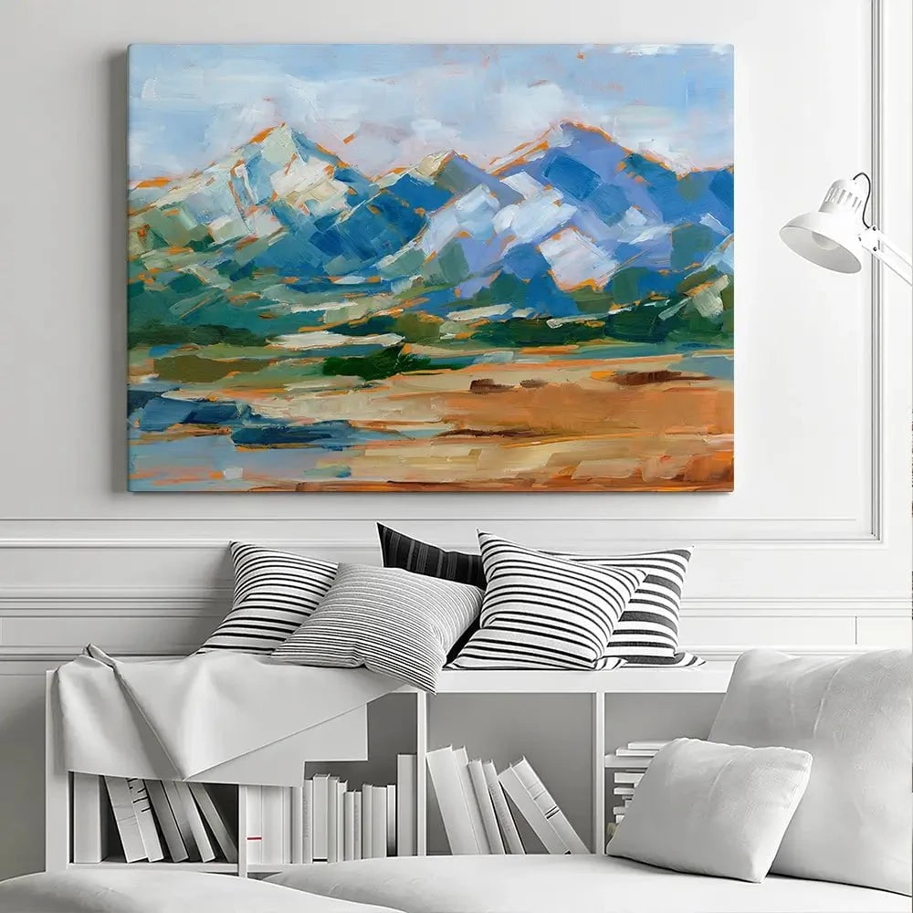 Blue Mountain Peaks Canvas Print Blue Mountain Peaks Canvas Print wall art product Ethan Harper