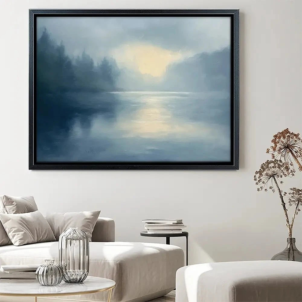 Blue Mountains Misty Morning Canvas Print Blue Mountains Misty Morning Canvas Print wall art product Gina Kelly - Independent