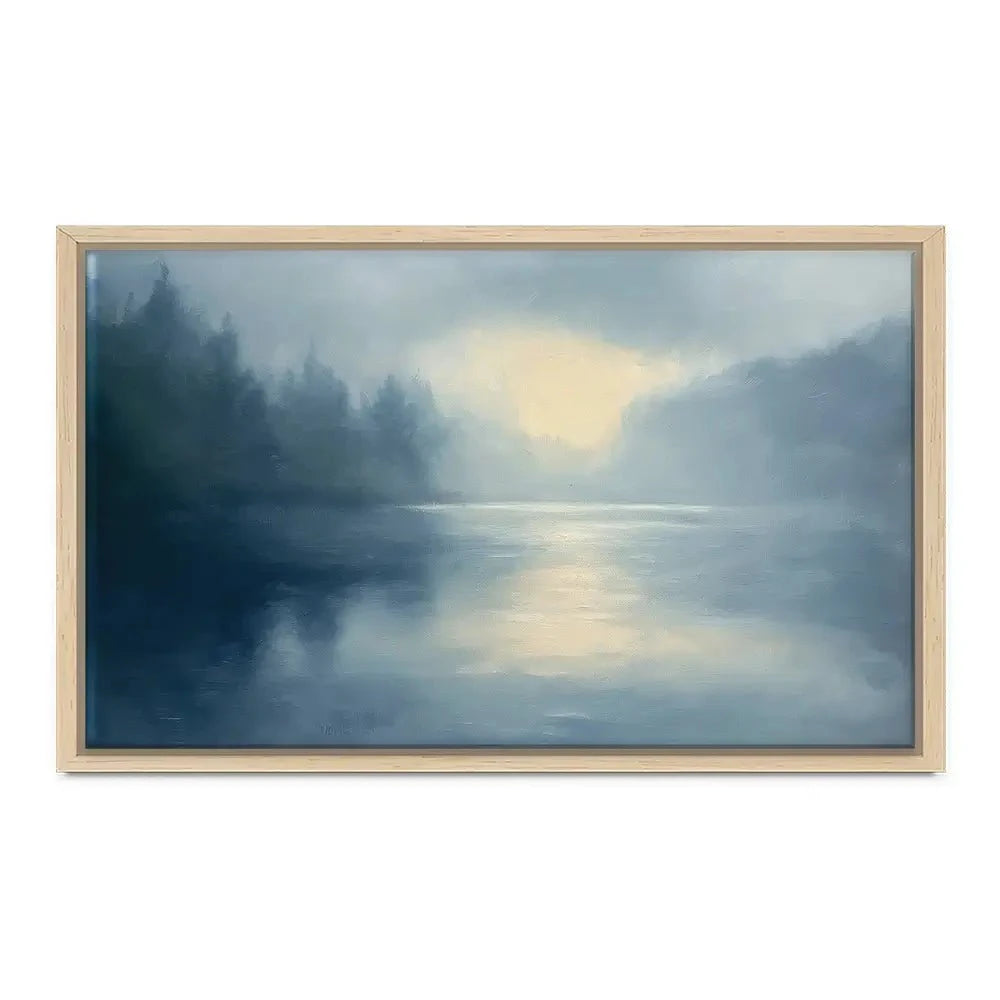 Blue Mountains Misty Morning Canvas Print Blue Mountains Misty Morning Canvas Print wall art product Gina Kelly - Independent