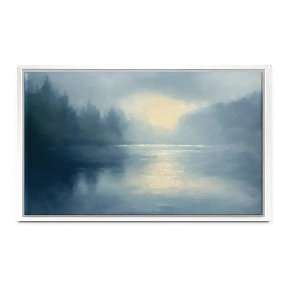 Blue Mountains Misty Morning Canvas Print Blue Mountains Misty Morning Canvas Print wall art product Gina Kelly - Independent