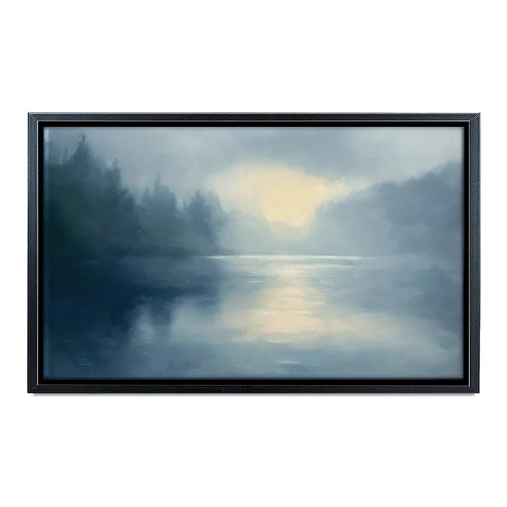 Blue Mountains Misty Morning Canvas Print Blue Mountains Misty Morning Canvas Print wall art product Gina Kelly - Independent