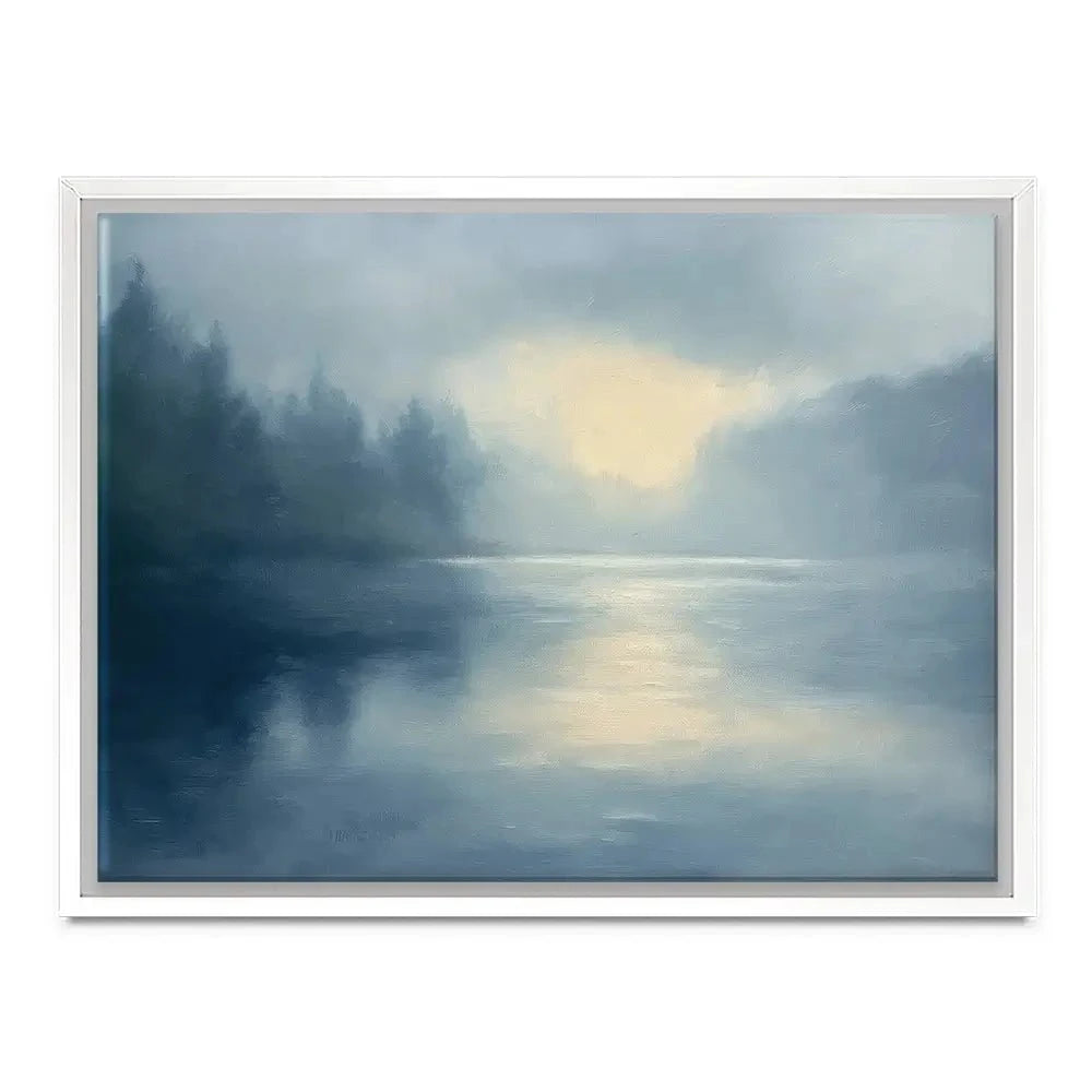 Blue Mountains Misty Morning Canvas Print Blue Mountains Misty Morning Canvas Print wall art product Gina Kelly - Independent