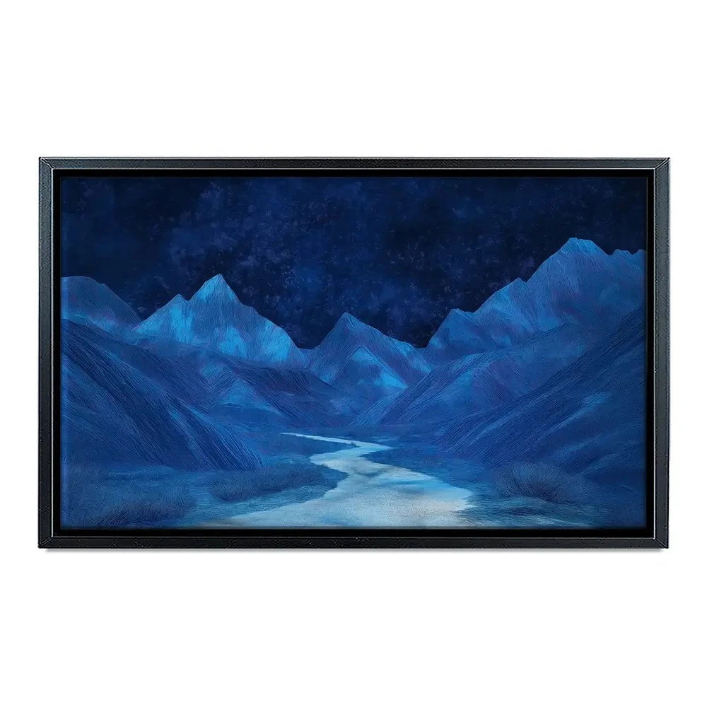 Blue Mountains Night Sky Canvas Print Blue Mountains Night Sky Canvas Print wall art product Gina Kelly - Independent