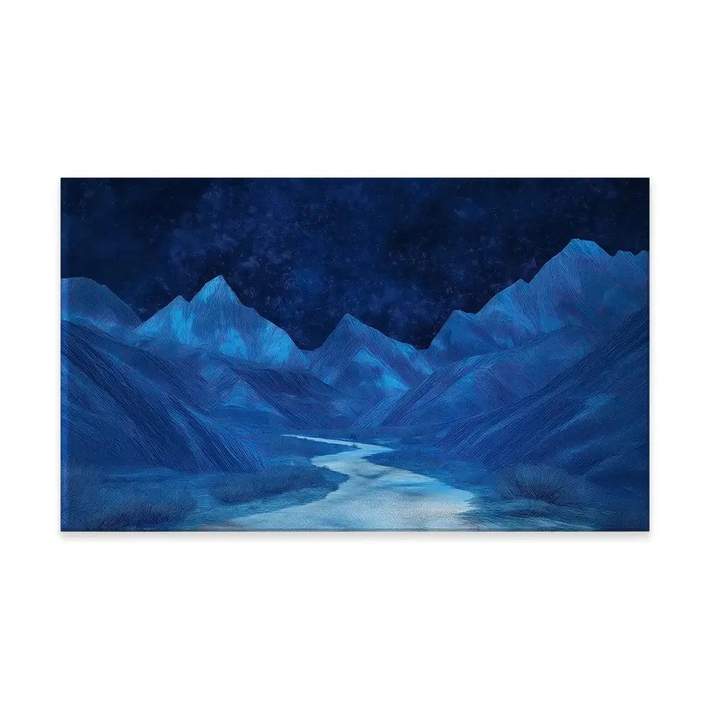 Blue Mountains Night Sky Canvas Print Blue Mountains Night Sky Canvas Print wall art product Gina Kelly - Independent