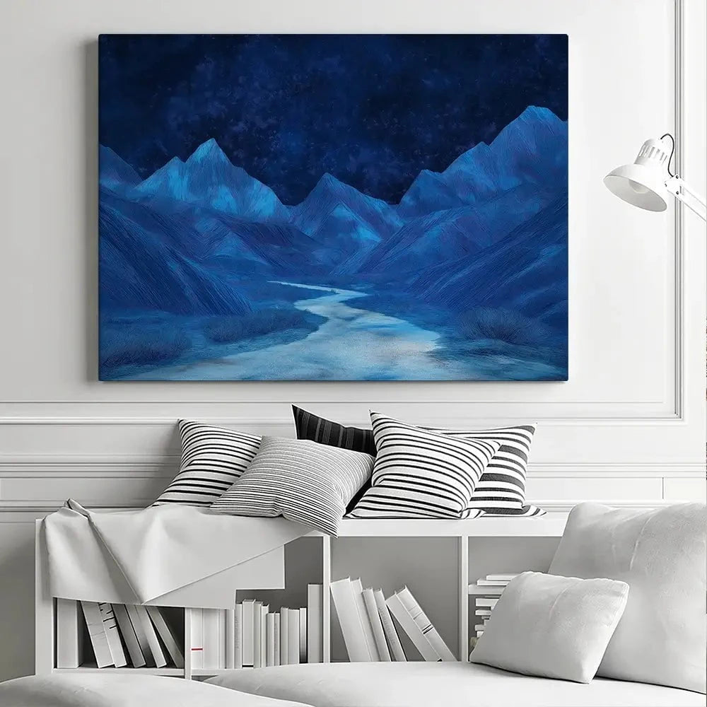 Blue Mountains Night Sky Canvas Print Blue Mountains Night Sky Canvas Print wall art product Gina Kelly - Independent