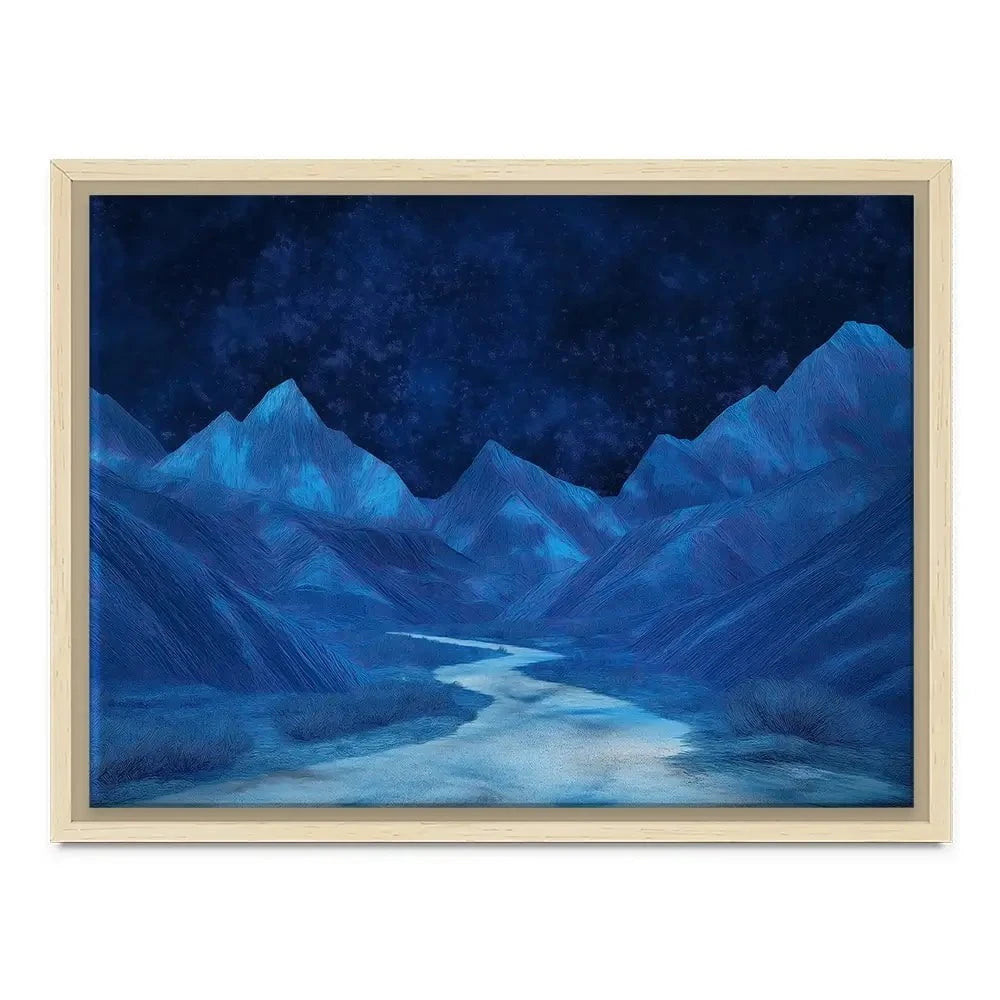 Blue Mountains Night Sky Canvas Print Blue Mountains Night Sky Canvas Print wall art product Gina Kelly - Independent