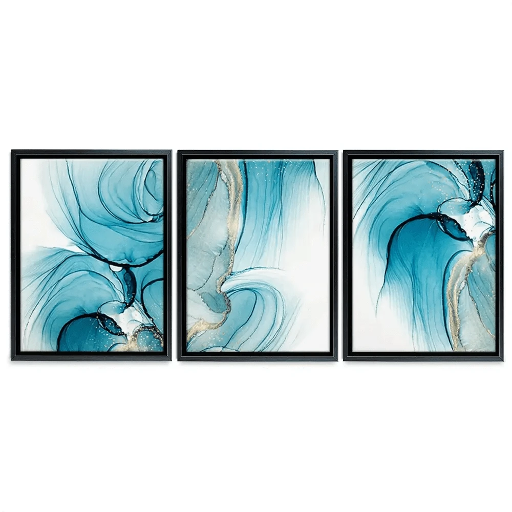 Blue Opulence Trio Canvas Print Blue Opulence Trio Canvas Print wall art product Svetolk / Shutterstock