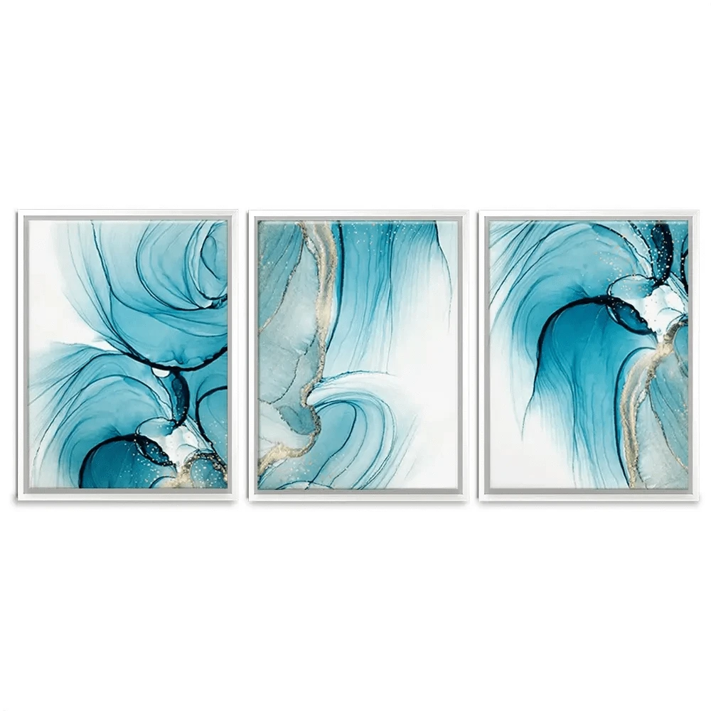 Blue Opulence Trio Canvas Print Blue Opulence Trio Canvas Print wall art product Svetolk / Shutterstock