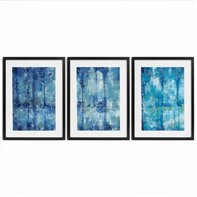 Blue Reflection Framed Art Print Trio Blue Reflection Framed Art Print Trio wall art product Tim O'Toole