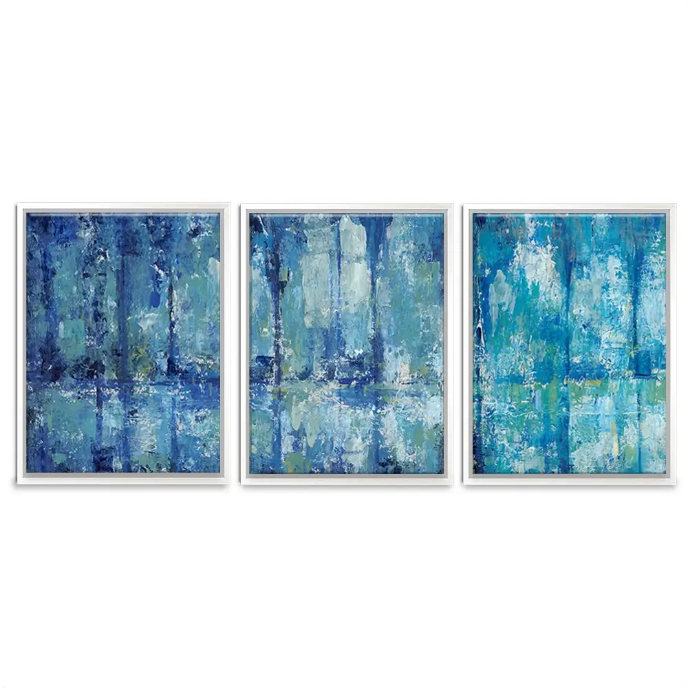 Blue Reflection Trio Canvas Print Blue Reflection Trio Canvas Print wall art product Tim O'Toole