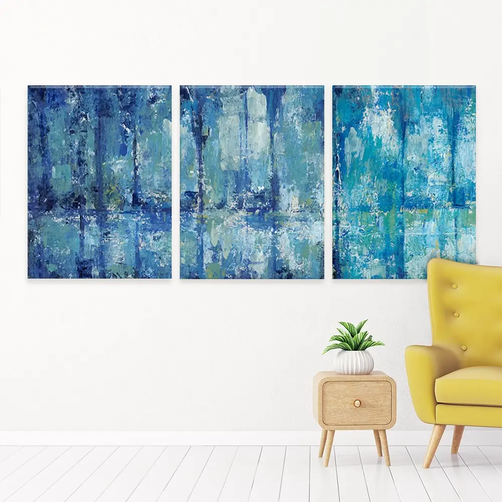 Blue Reflection Trio Canvas Print Blue Reflection Trio Canvas Print wall art product Tim O'Toole