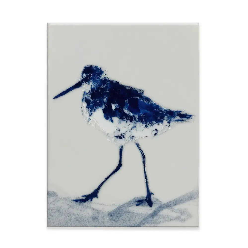 Blue Sandpiper Canvas Print Blue Sandpiper Canvas Print wall art product Chromatic Storm Studio