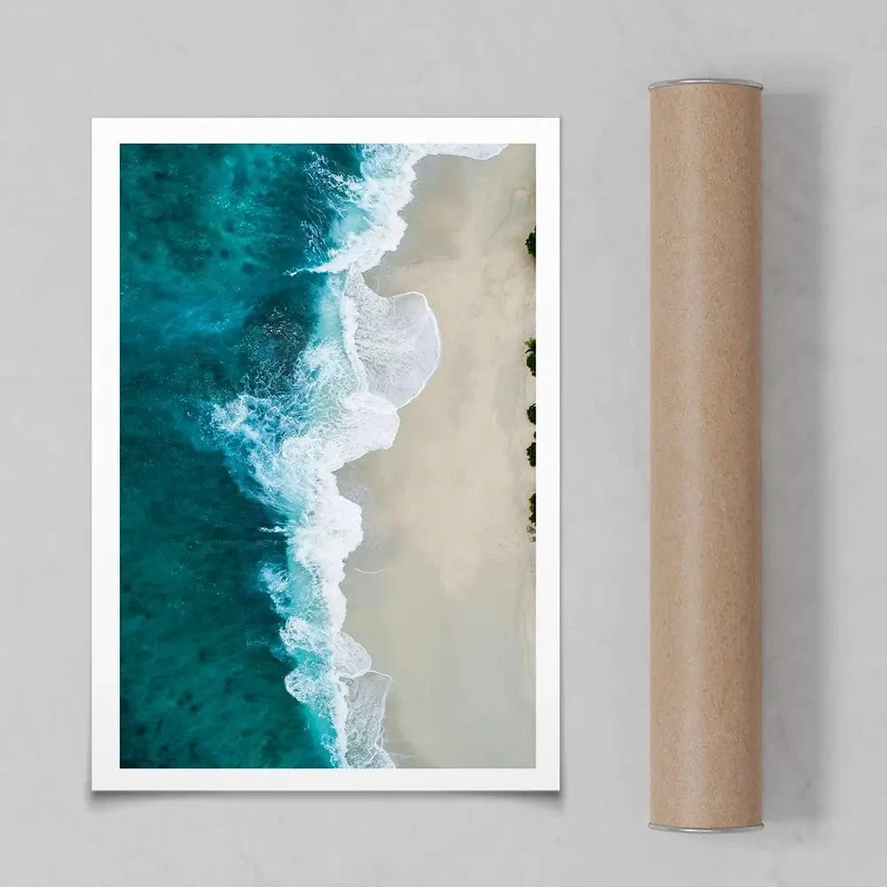 Blue Sea Art Print Blue Sea Art Print wall art product Treechild
