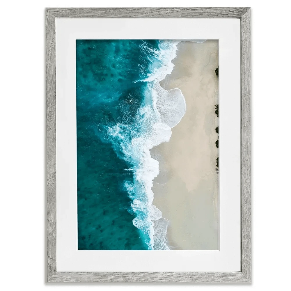 Blue Sea Framed Art Print Blue Sea Framed Art Print wall art product Treechild