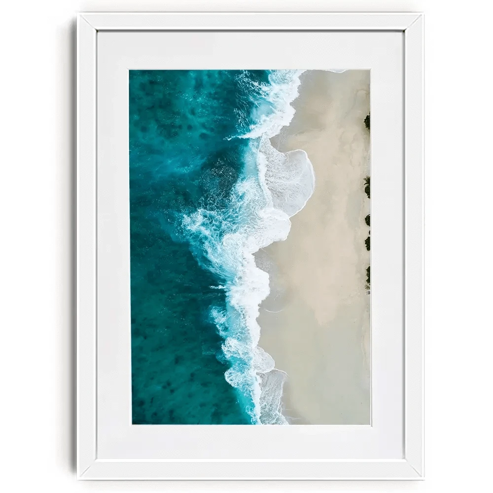 Blue Sea Framed Art Print Blue Sea Framed Art Print wall art product Treechild