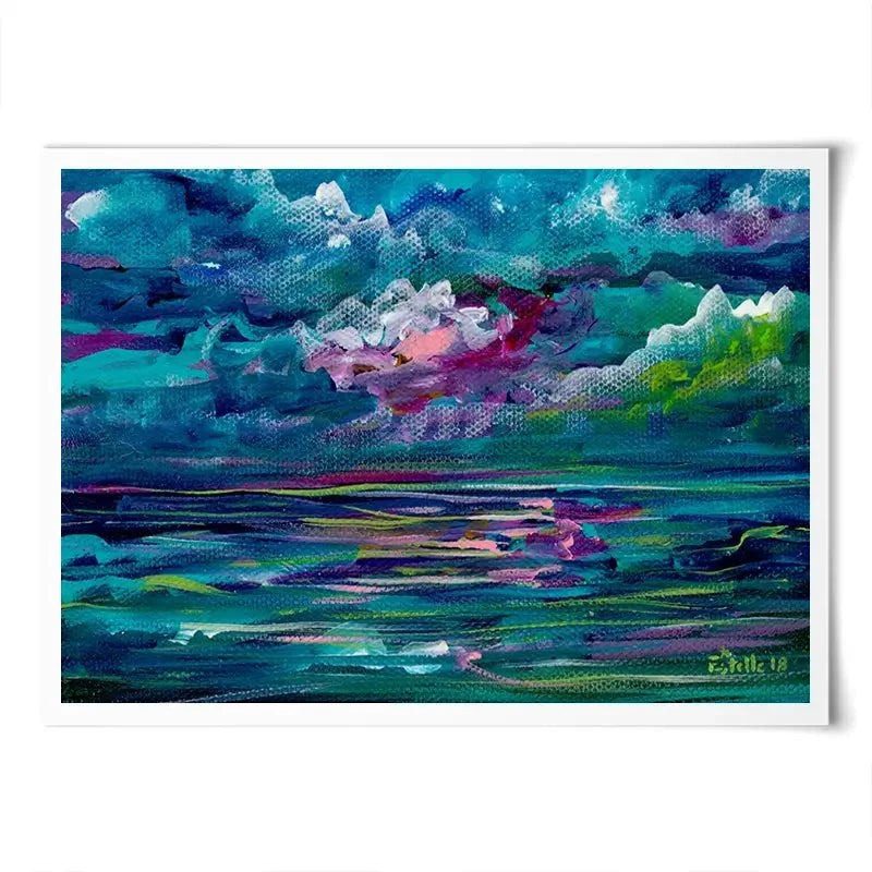 Blue Seas Art Print Blue Seas Art Print wall art product Estelle Grengs - Independent
