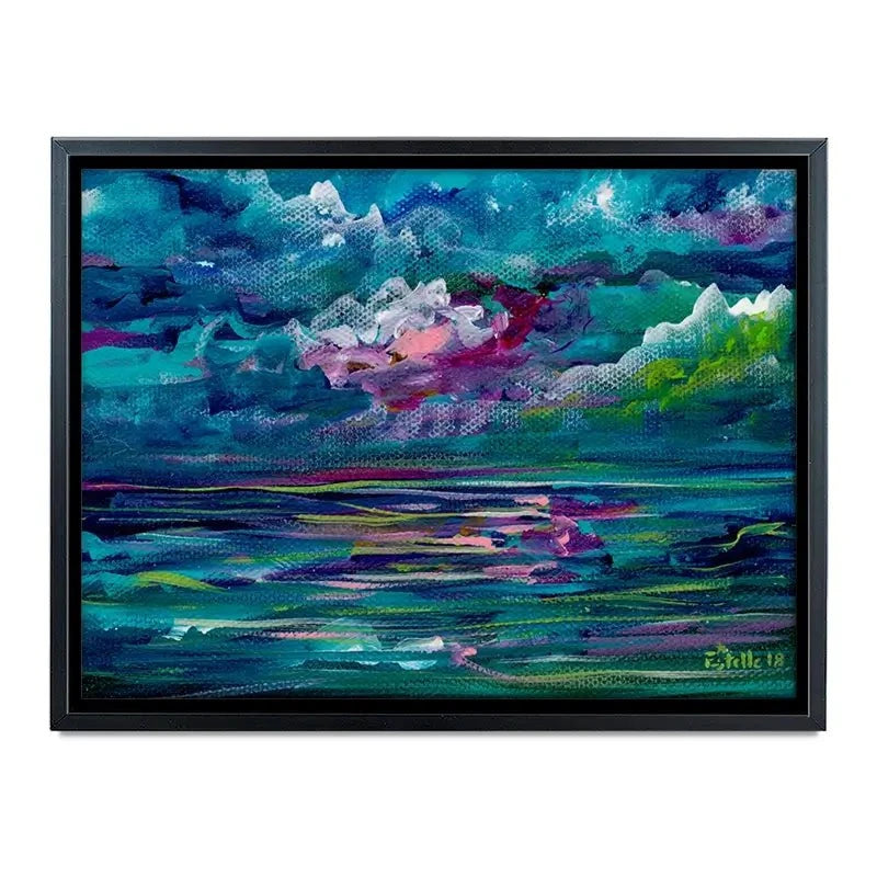 Blue Seas Canvas Print Blue Seas Canvas Print wall art product Estelle Grengs - Independent
