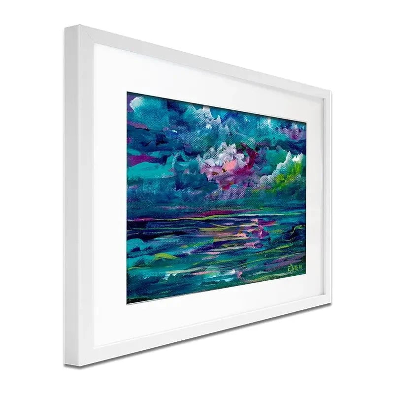 Blue Seas Framed Art Print Blue Seas Framed Art Print wall art product Estelle Grengs - Independent