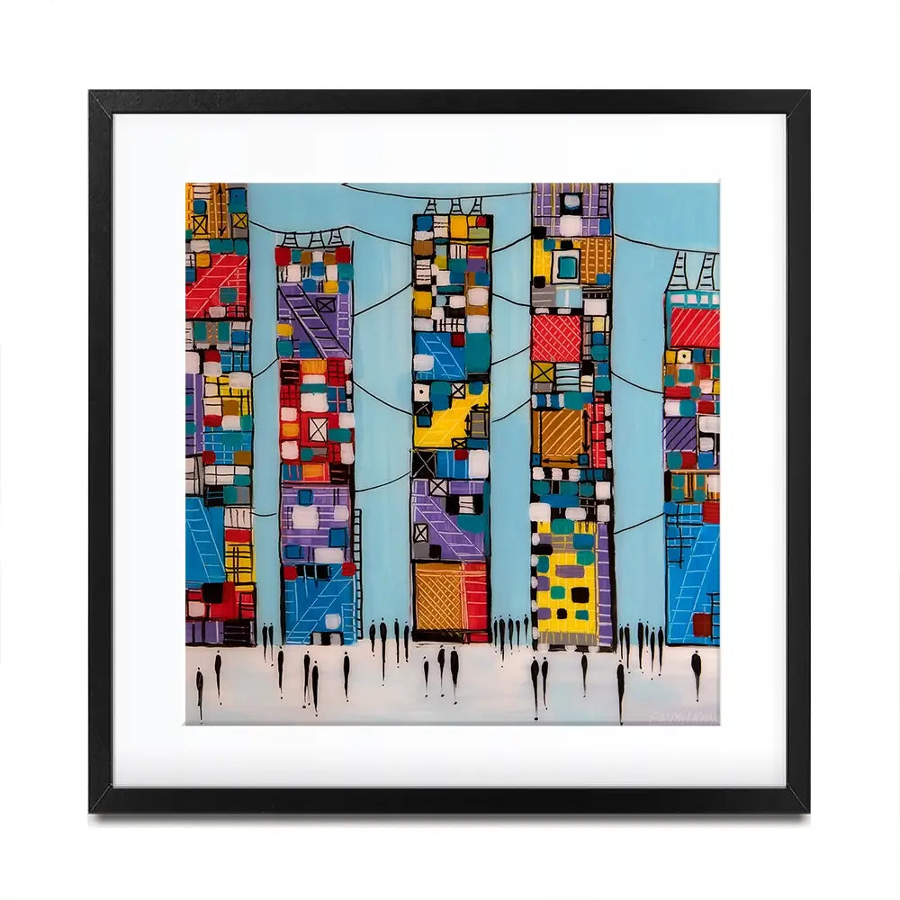 Blue Sky Square Framed Art Print Blue Sky Square Framed Art Print wall art product Ekaterina Ermilkina