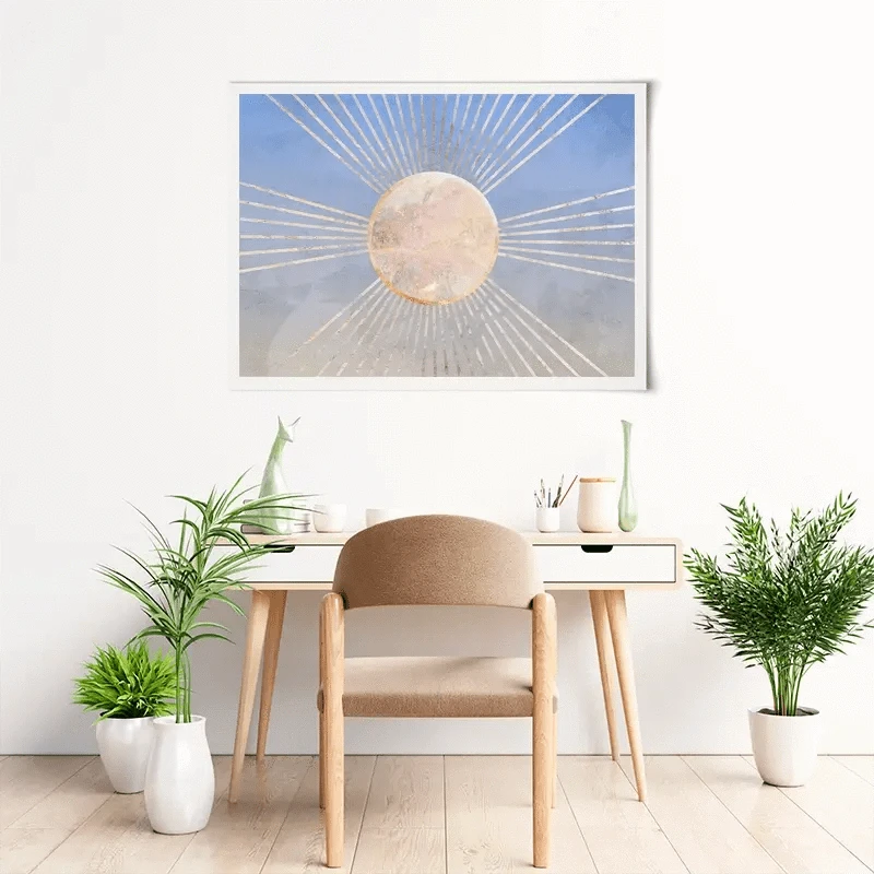 Blue Sun Boho Art Print Blue Sun Boho Art Print wall art product Sarah Manovski