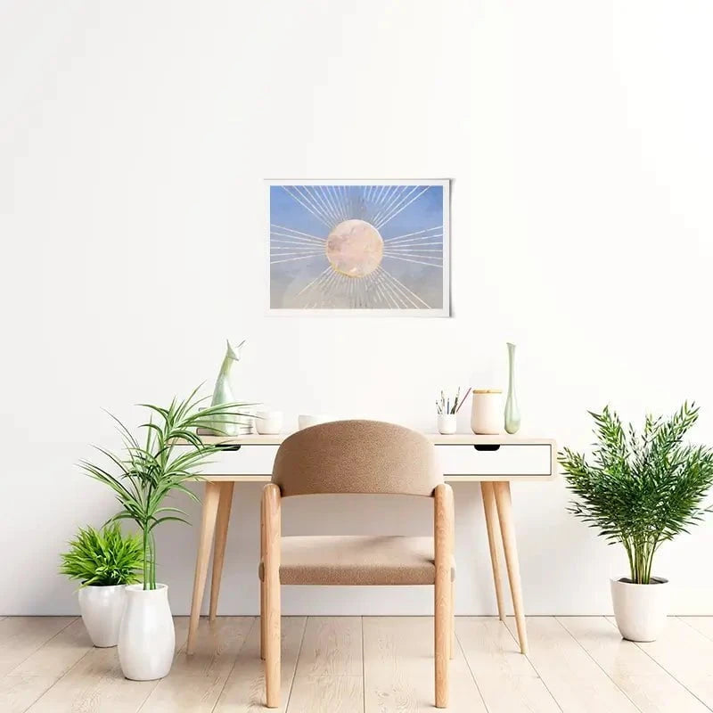 Blue Sun Boho Art Print Blue Sun Boho Art Print wall art product Sarah Manovski