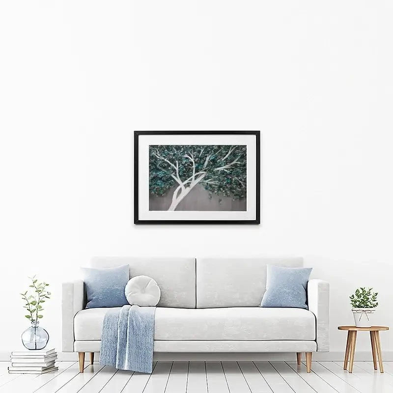 Blue Tree Of Life Framed Art Print Blue Tree Of Life Framed Art Print wall art product Osnat Tzadok