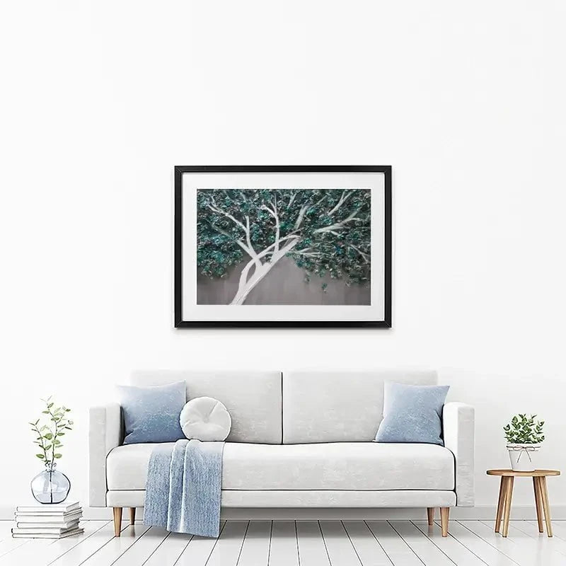 Blue Tree Of Life Framed Art Print Blue Tree Of Life Framed Art Print wall art product Osnat Tzadok