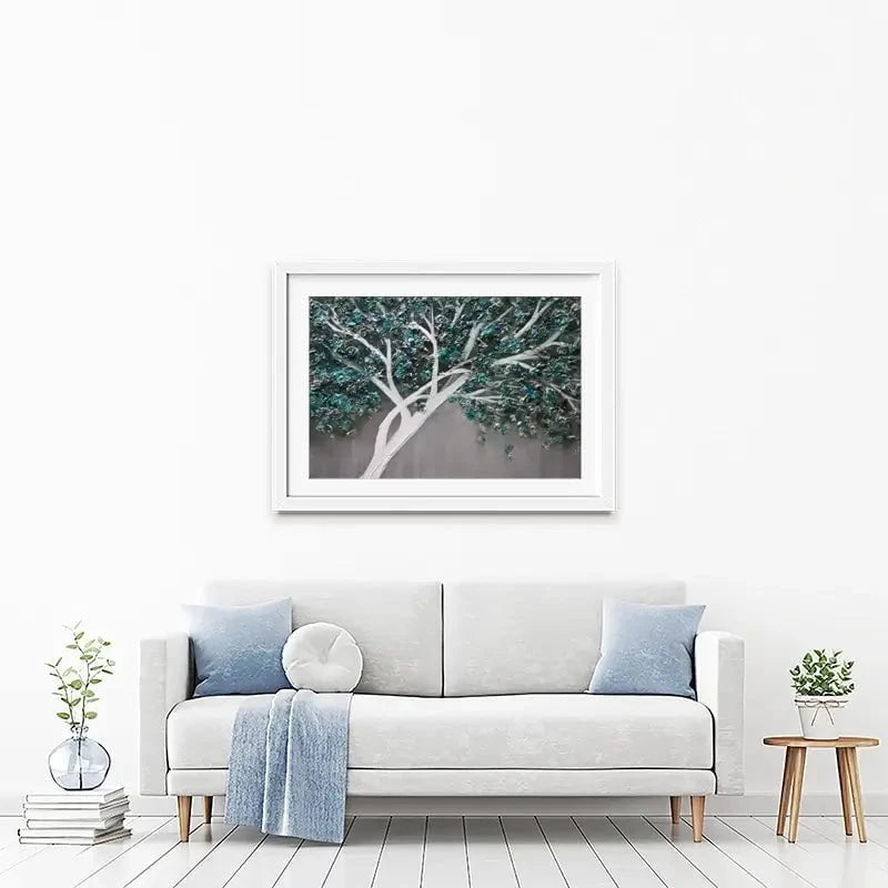 Blue Tree Of Life Framed Art Print Blue Tree Of Life Framed Art Print wall art product Osnat Tzadok