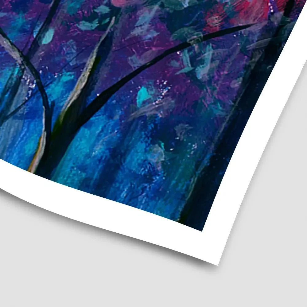 Blue Violet Trees Art Print Blue Violet Trees Art Print wall art product Valery Rybakow / Shutterstock