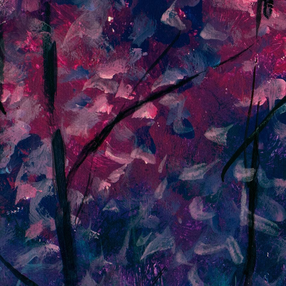 Blue Violet Trees Canvas Print wall art product Valery Rybakow / Shutterstock