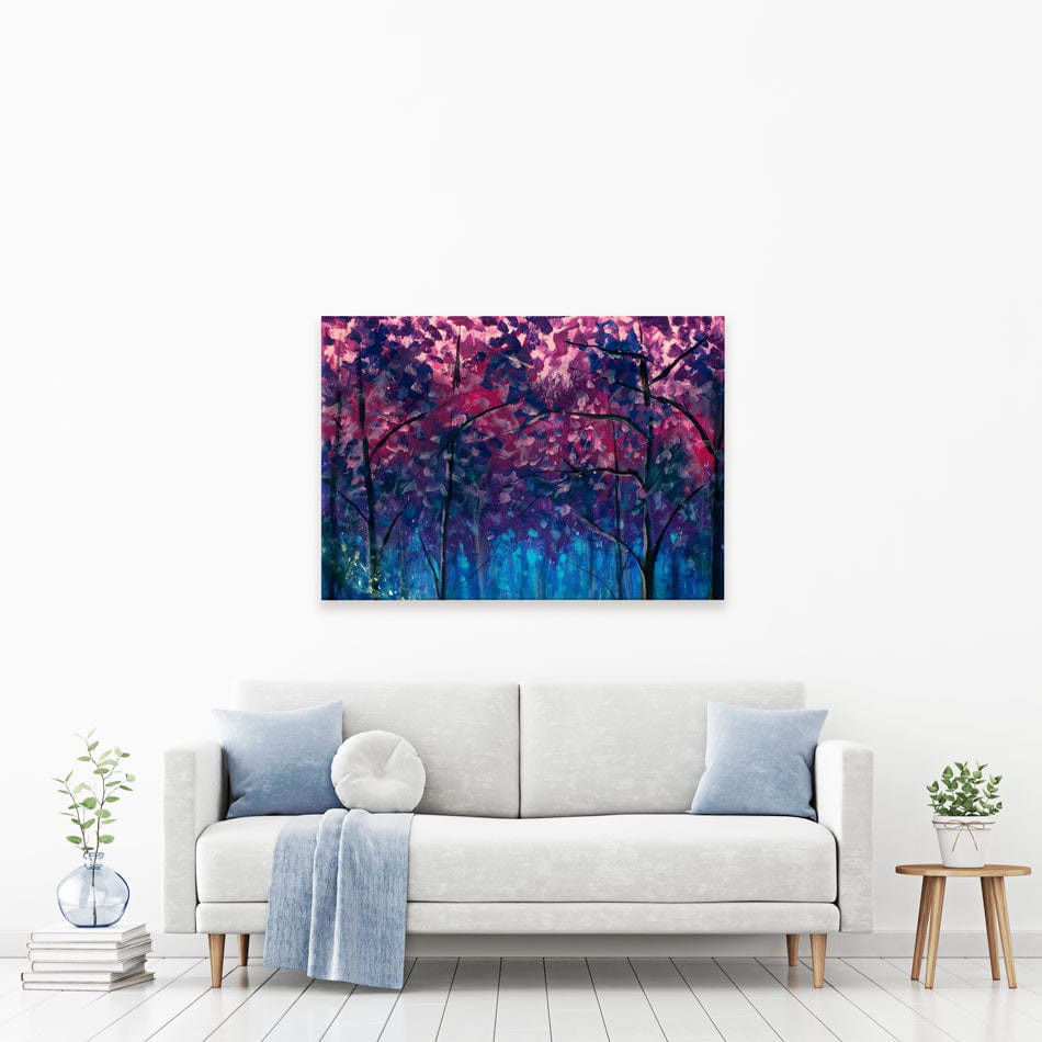 Blue Violet Trees Canvas Print wall art product Valery Rybakow / Shutterstock