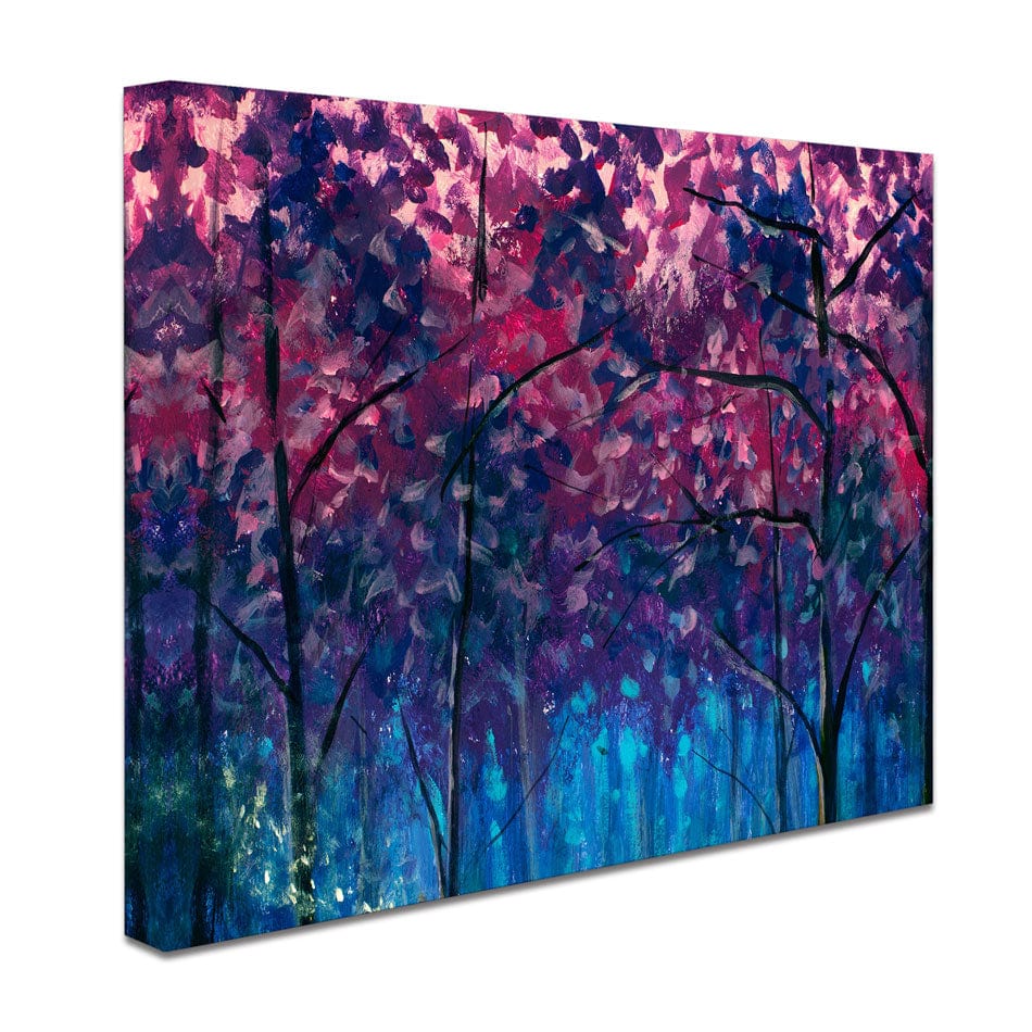Blue Violet Trees Canvas Print wall art product Valery Rybakow / Shutterstock