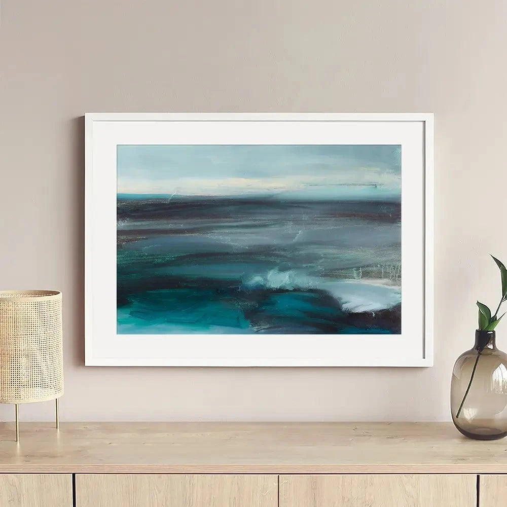 Blue Wash Framed Art Print Blue Wash Framed Art Print wall art product arteria.lab / Shutterstock