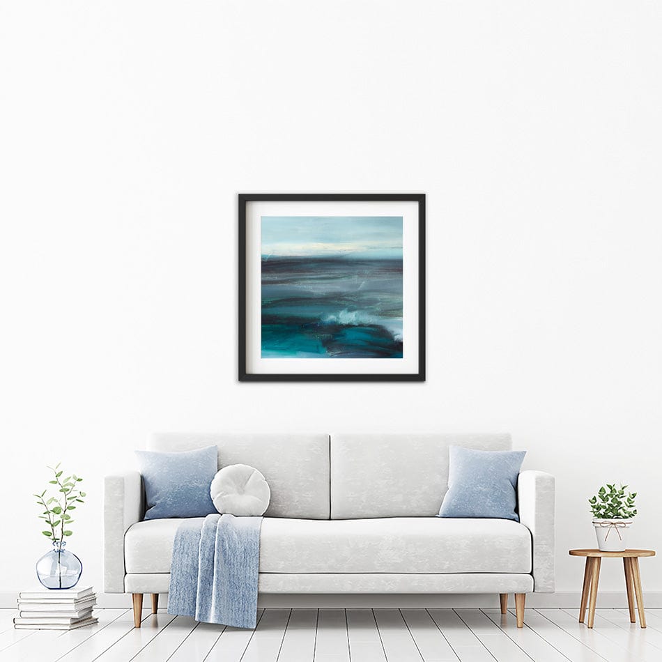 Blue Wash Square Framed Art Print wall art product arteria.lab / Shutterstock