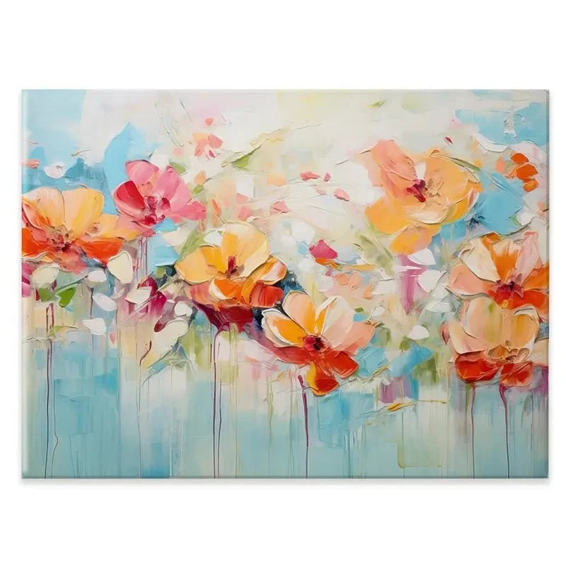 Blue Watercolour Florals Canvas Print Blue Watercolour Florals Canvas Print wall art product Gina Kelly - Independent