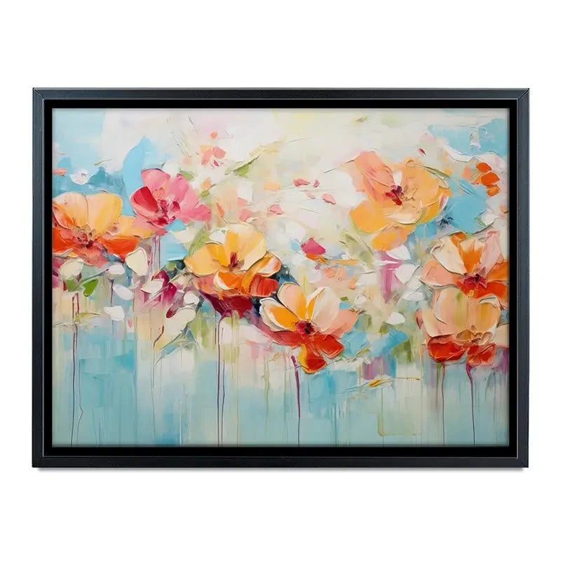 Blue Watercolour Florals Canvas Print Blue Watercolour Florals Canvas Print wall art product Gina Kelly - Independent