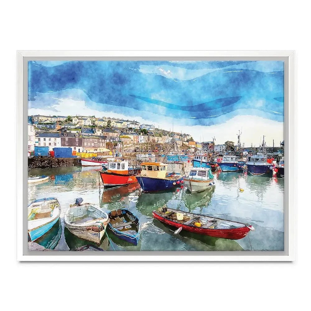 Boat Harbour Canvas Print Boat Harbour Canvas Print wall art product Helen Hotson / Shutterstock