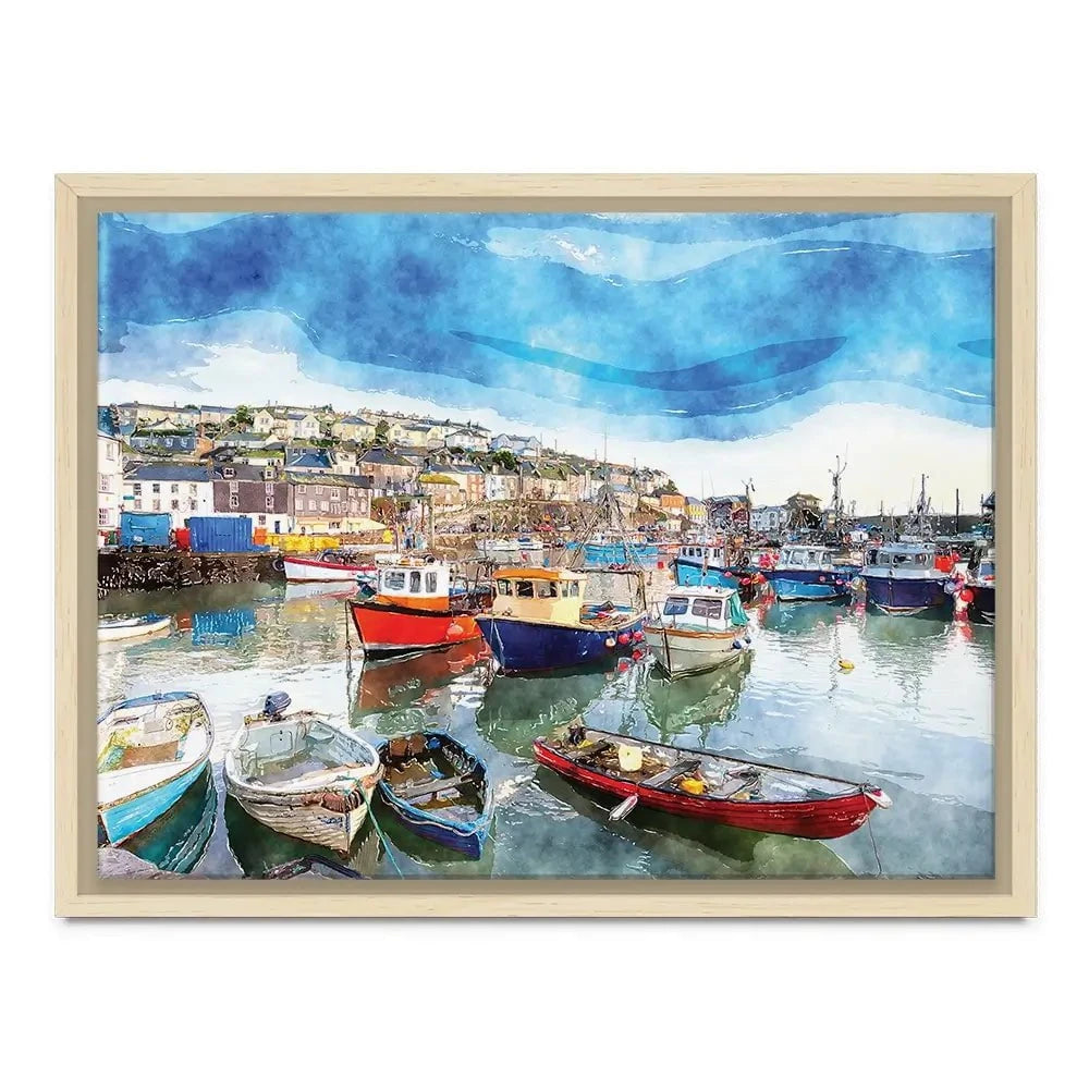 Boat Harbour Canvas Print Boat Harbour Canvas Print wall art product Helen Hotson / Shutterstock