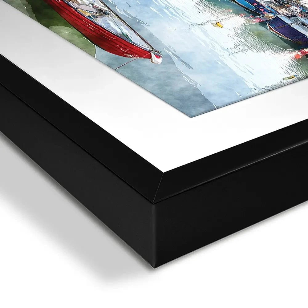 Boat Harbour Framed Art Print Boat Harbour Framed Art Print wall art product Helen Hotson / Shutterstock