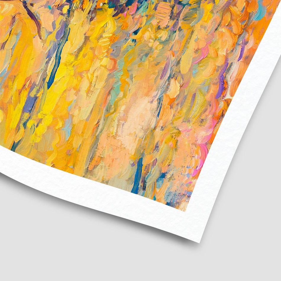 Boats At Sunset Art Print wall art product / Shutterstock