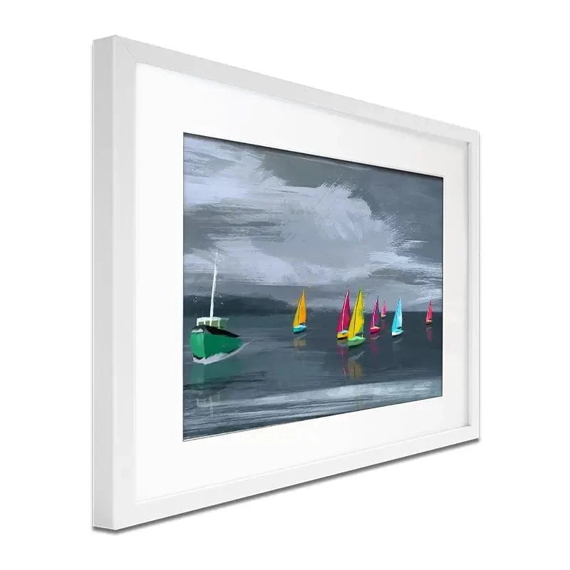 Boats Framed Art Print Boats Framed Art Print wall art product Aimee Linzi