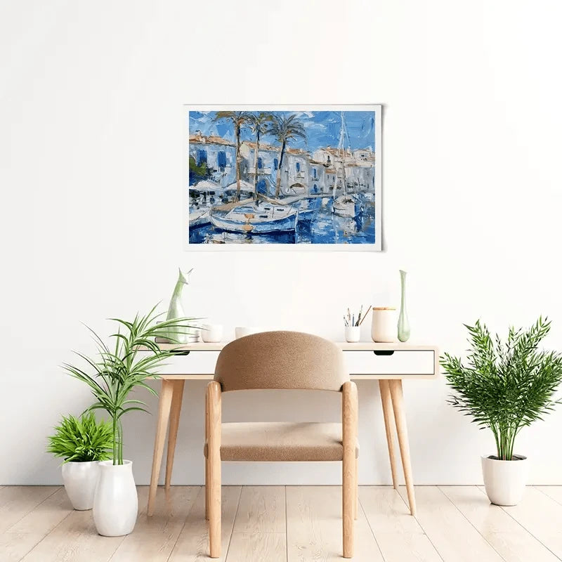 Boats In The Harbour Art Print Boats In The Harbour Art Print wall art product Elena Avanesova
